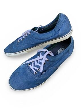 Vans Men's Blue Canvas Skate Sneakers Size 12 Low‎ Top